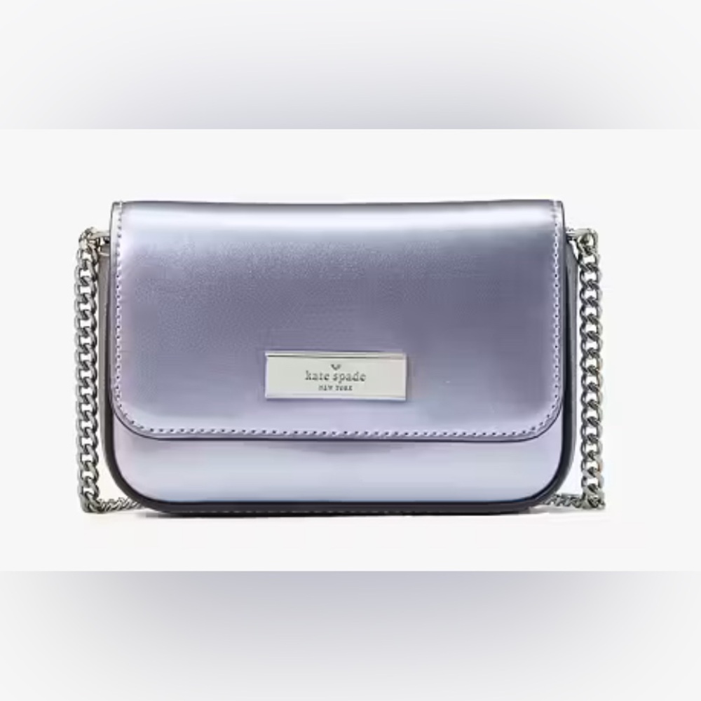 NWT Kate Spade Metallic Purple Mini Crossbody Bag